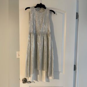 Girls silver dress size L